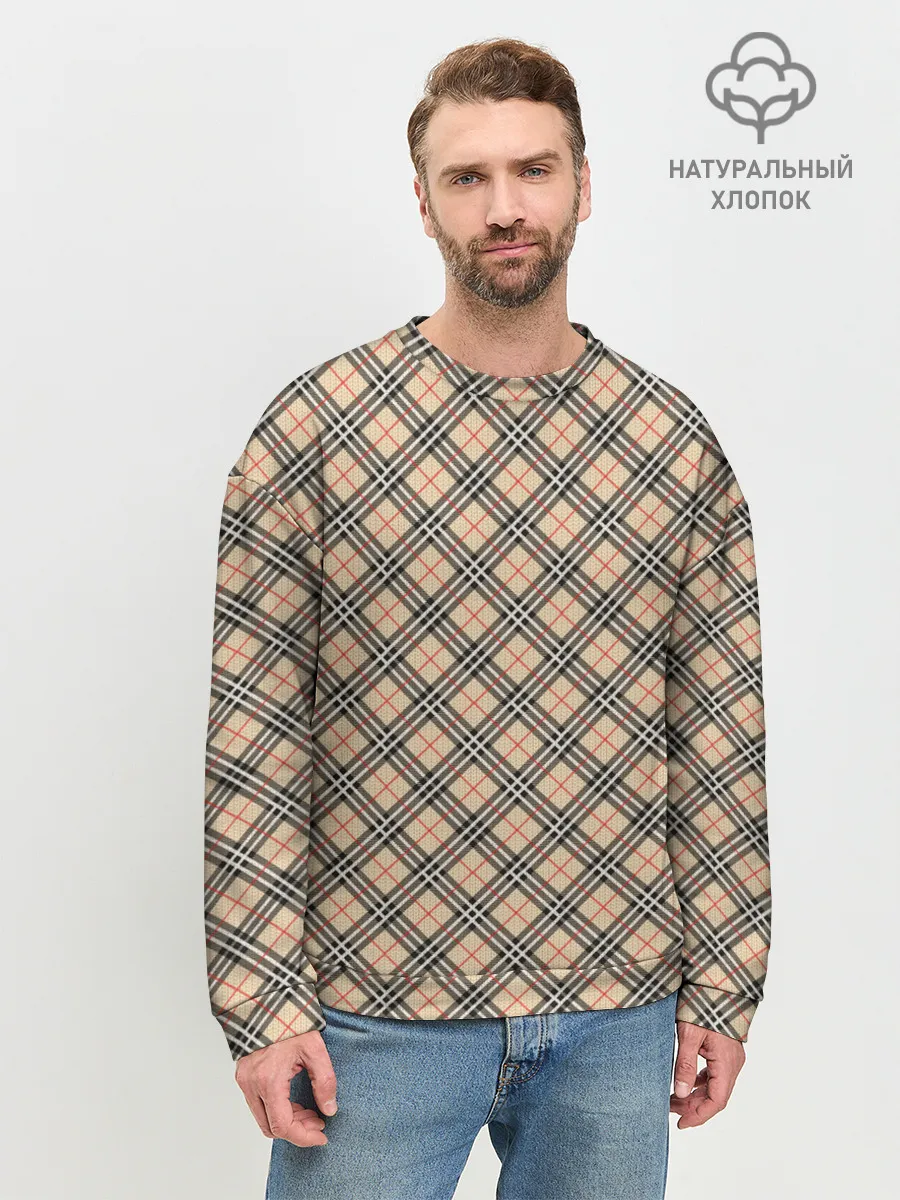 Мужской свитшот базовый / Костюм в клетку