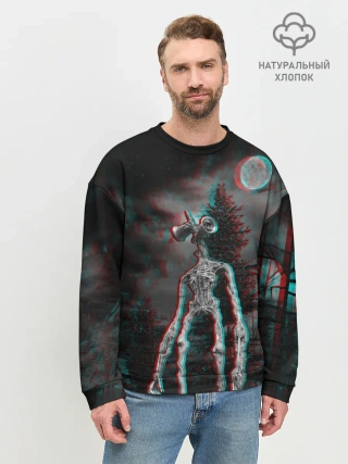 Мужской свитшот базовый / Siren Head Horror