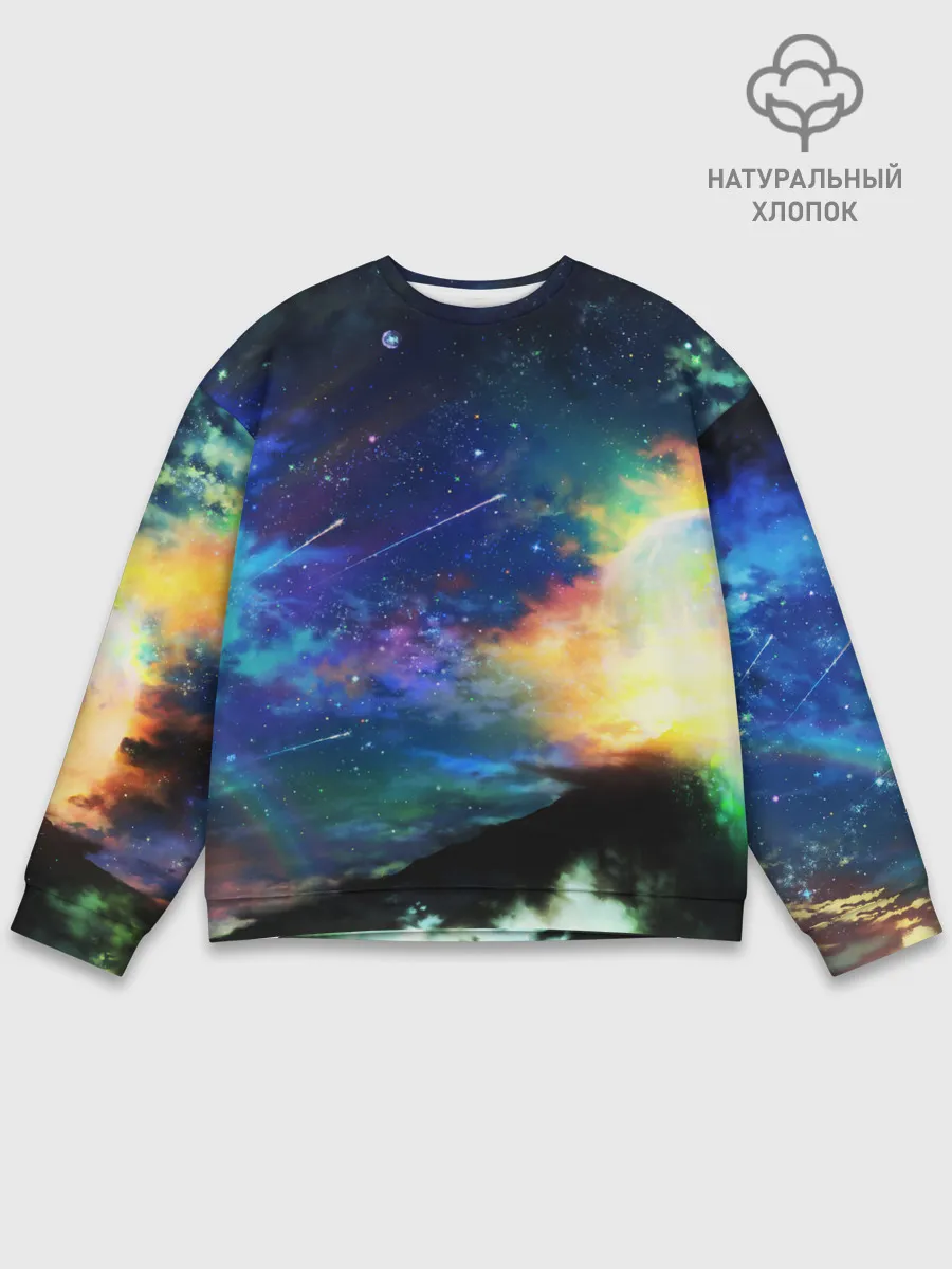 Мужской свитшот базовый / Космические краски