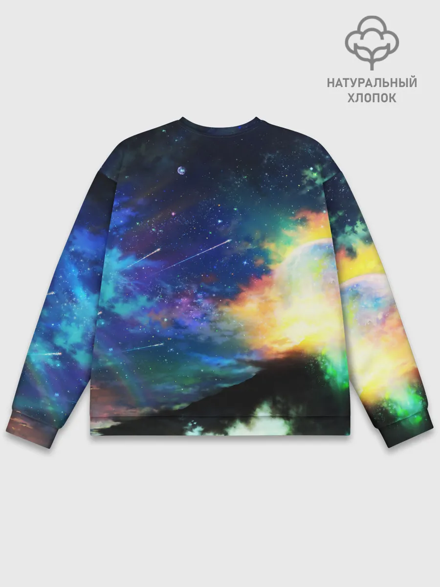 Мужской свитшот базовый / Космические краски