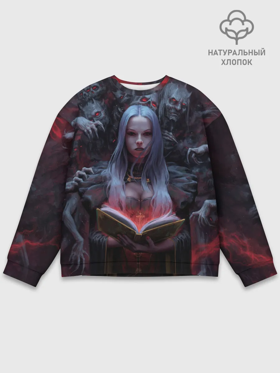 Мужской свитшот базовый / Demonic book