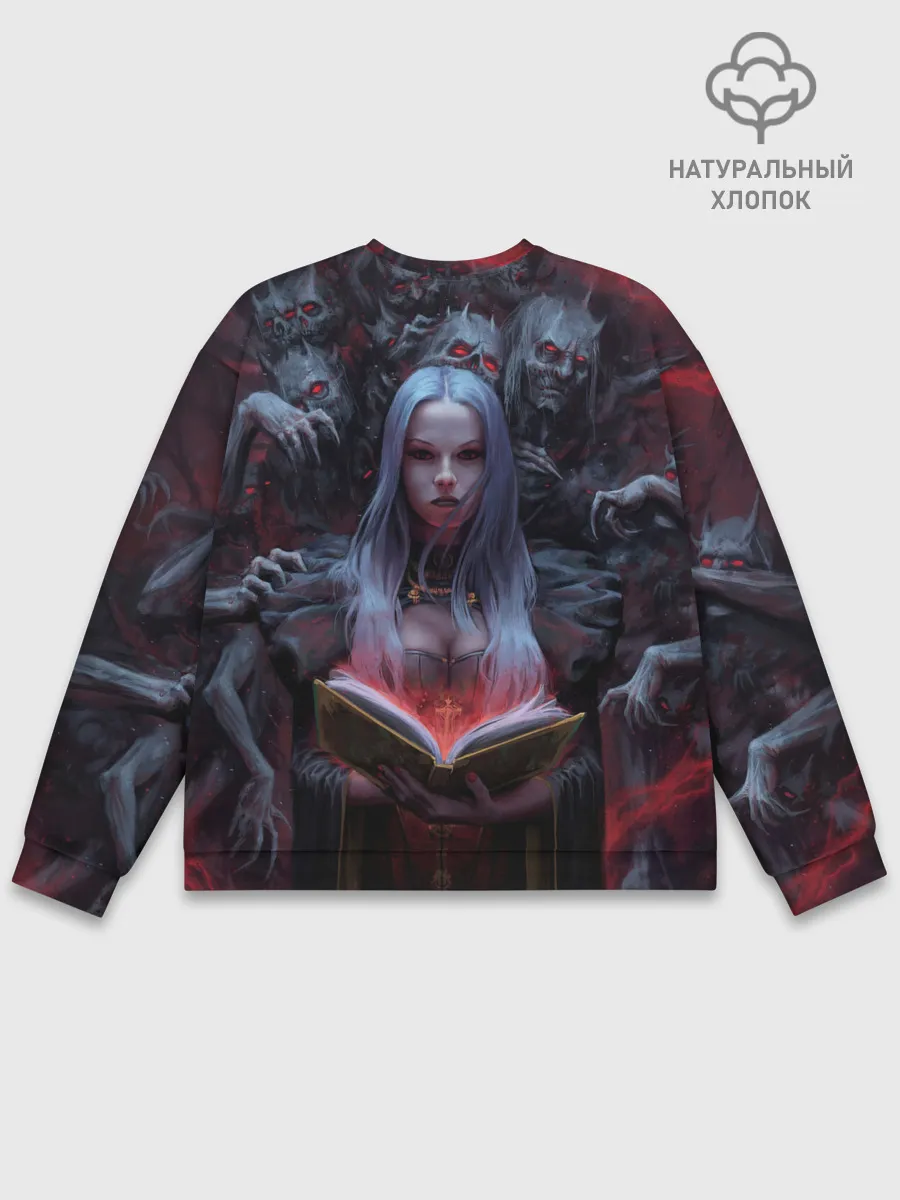 Мужской свитшот базовый / Demonic book