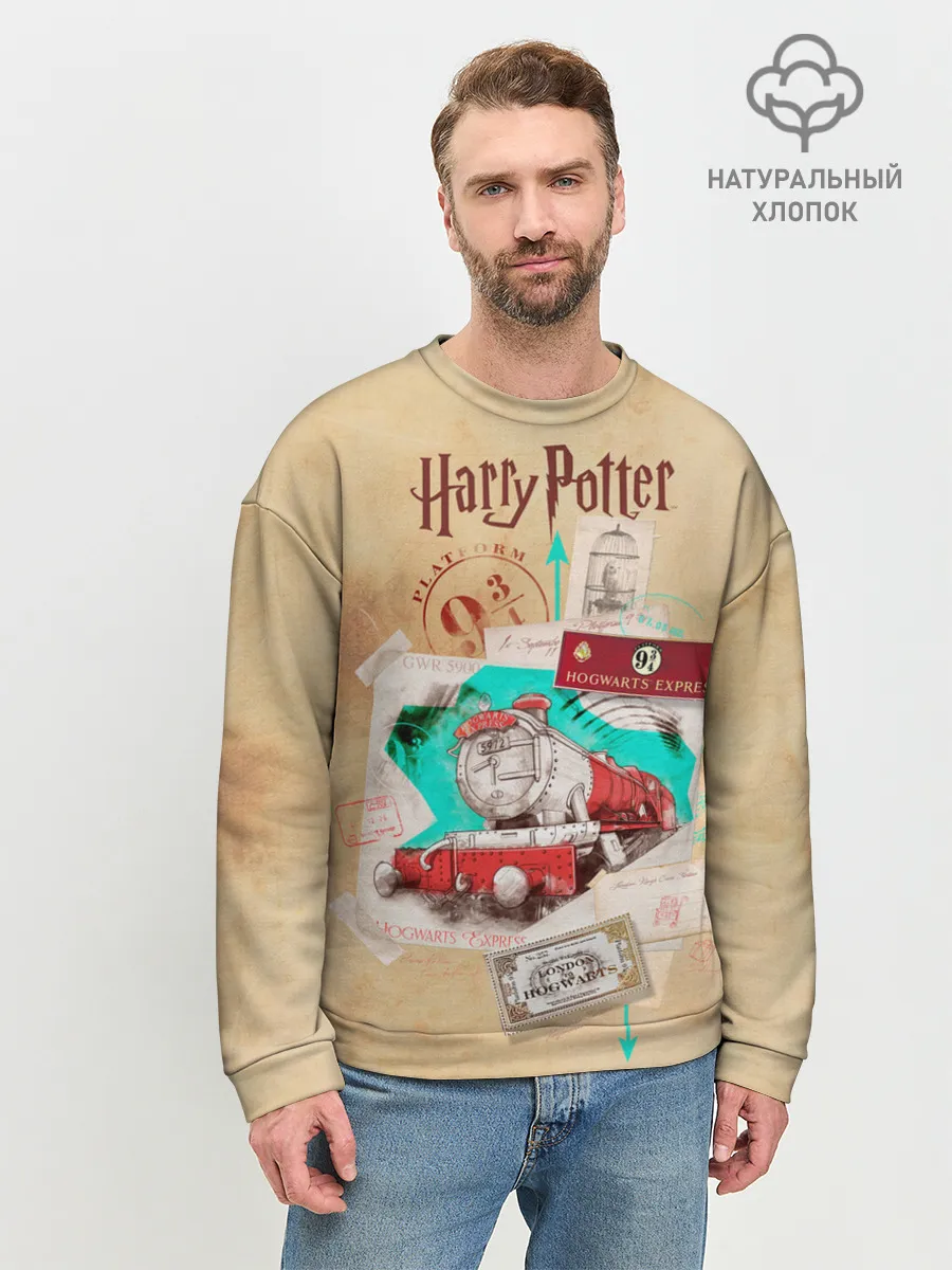 Мужской свитшот базовый / Harry Potter Hogwarts Express