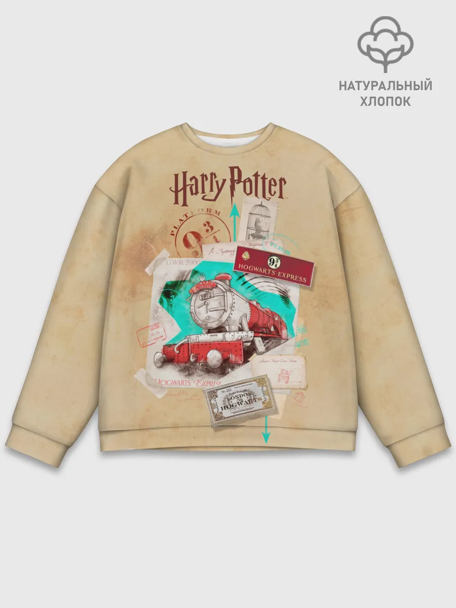 Мужской свитшот базовый / Harry Potter Hogwarts Express