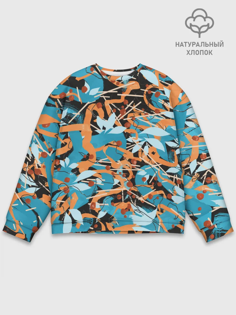 Мужской свитшот базовый / Яркие линии