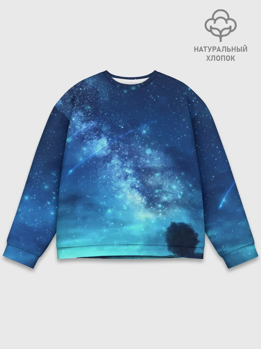 Мужской свитшот базовый / Синяя Небо