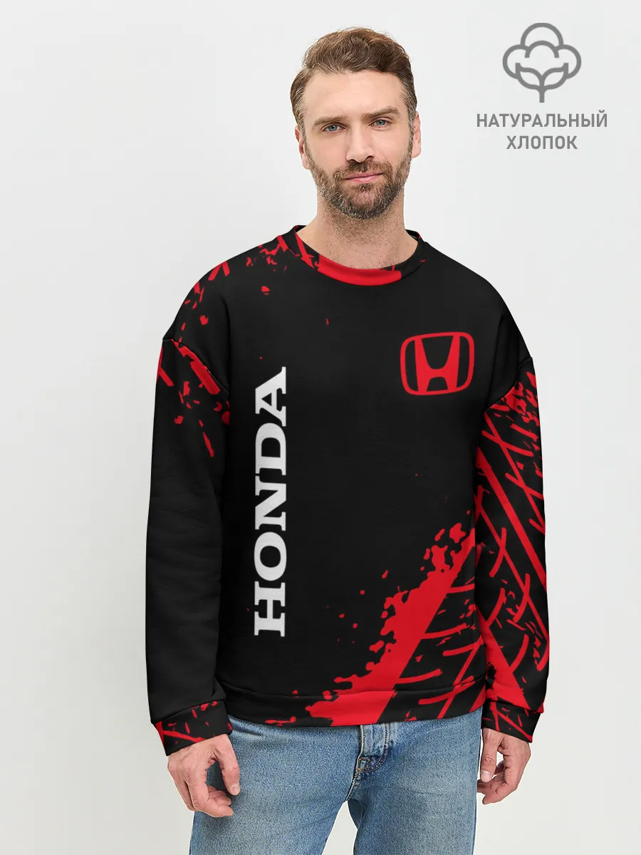 Мужской свитшот базовый / HONDA / ХОНДА