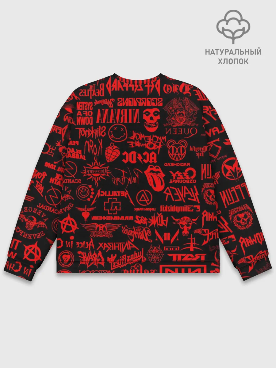 Мужской свитшот базовый / Лучшие Рок Группы