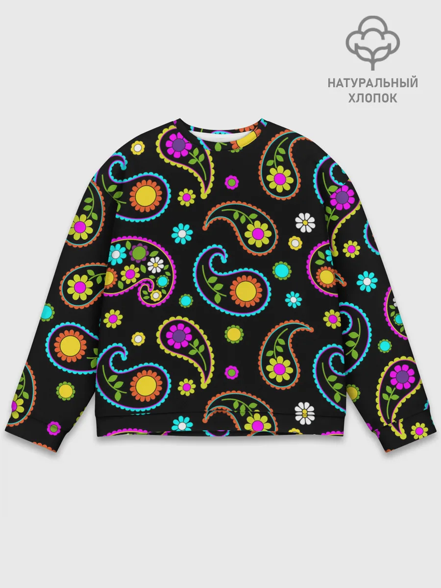 Мужской свитшот базовый / ЦВЕТЫ