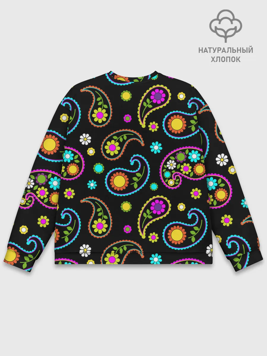 Мужской свитшот базовый / ЦВЕТЫ