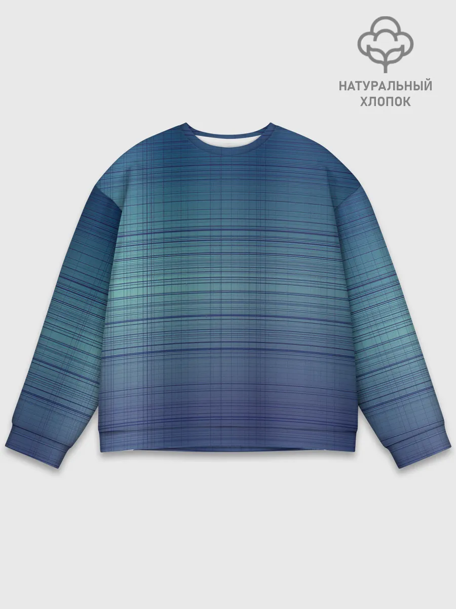 Мужской свитшот базовый / Синяя сетка