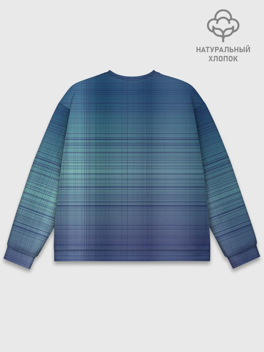 Мужской свитшот базовый / Синяя сетка