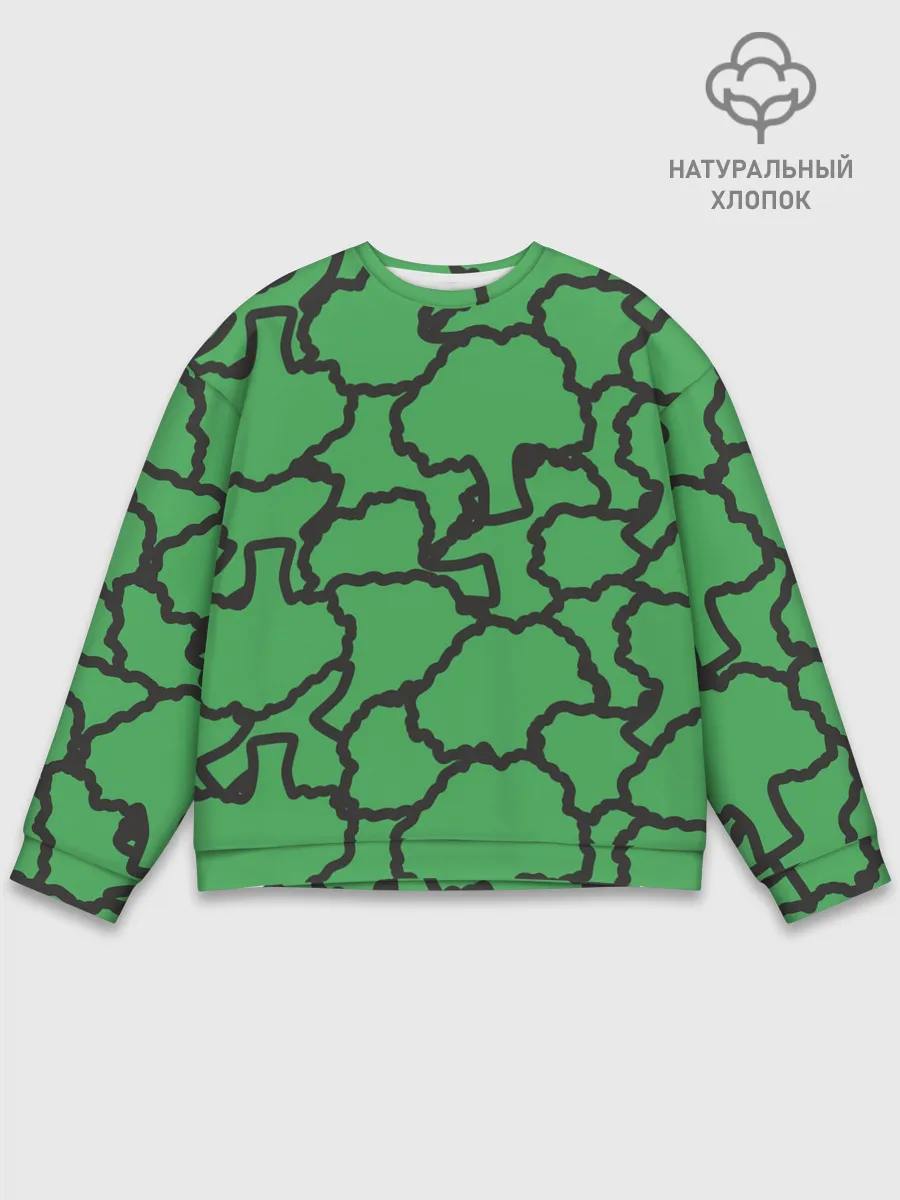 Мужской свитшот базовый / БРОККОЛИ