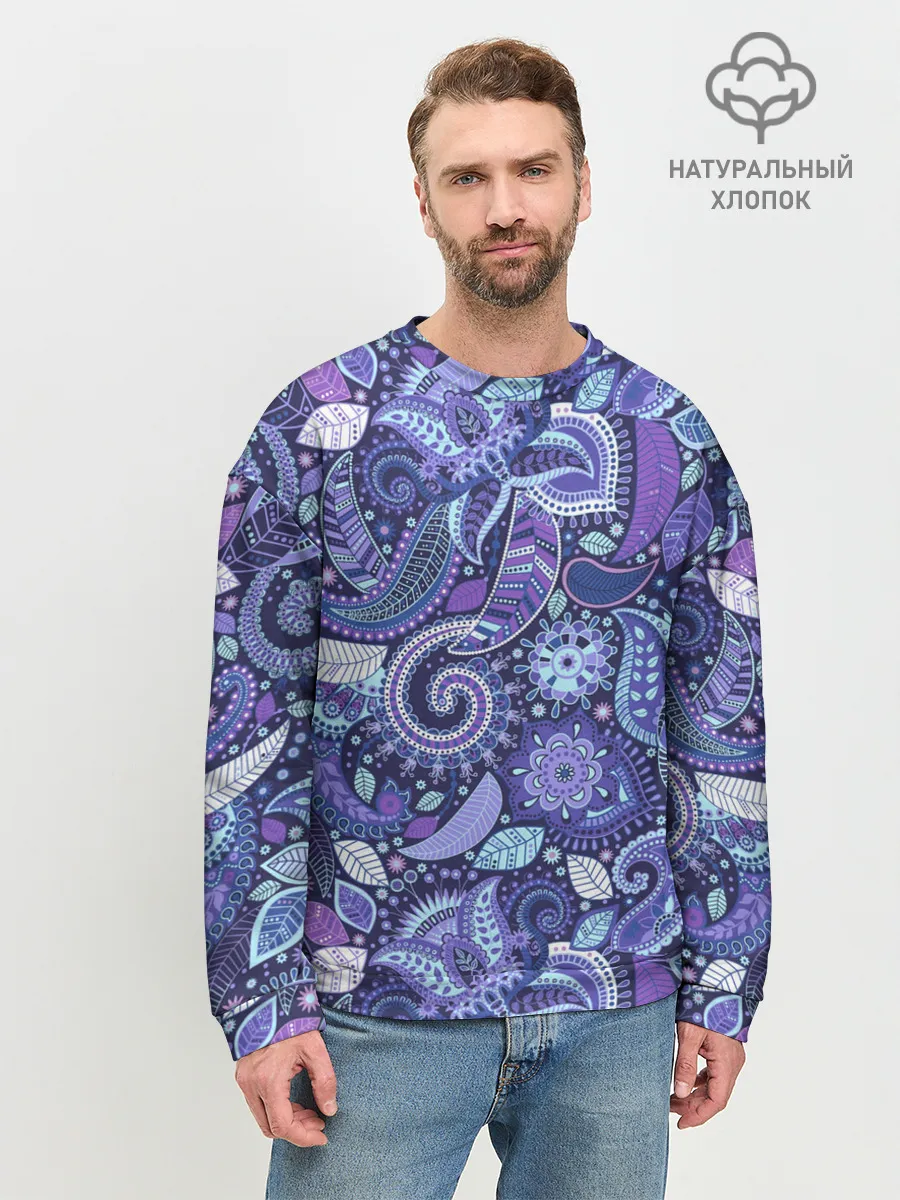 Мужской свитшот базовый / ВОСТОЧНЫЙ УЗОР