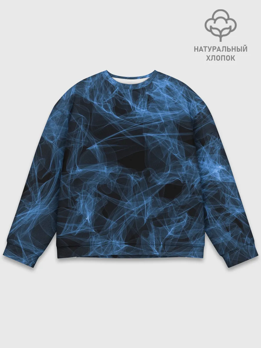 Мужской свитшот базовый / Синяя паутина