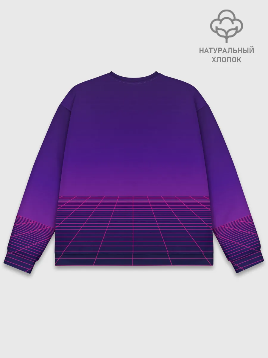 Мужской свитшот базовый / Ретро Футуризм