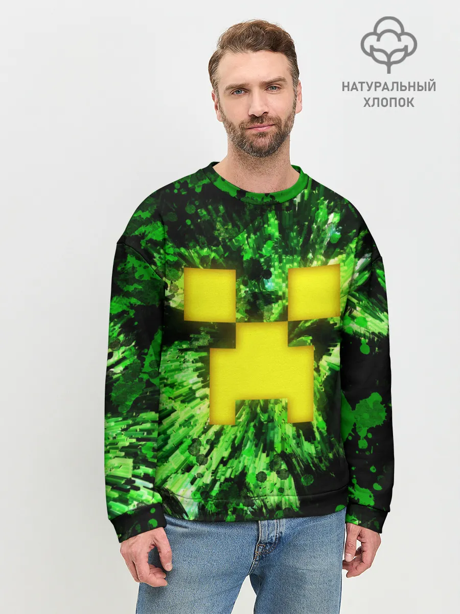 Мужской свитшот базовый / Minecraft / Майнкрафт