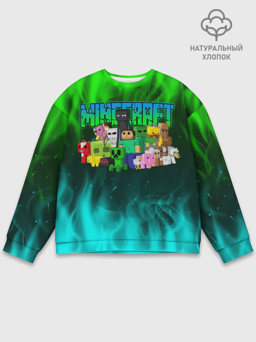 Мужской свитшот базовый / Minecraft | Майнкрафт
