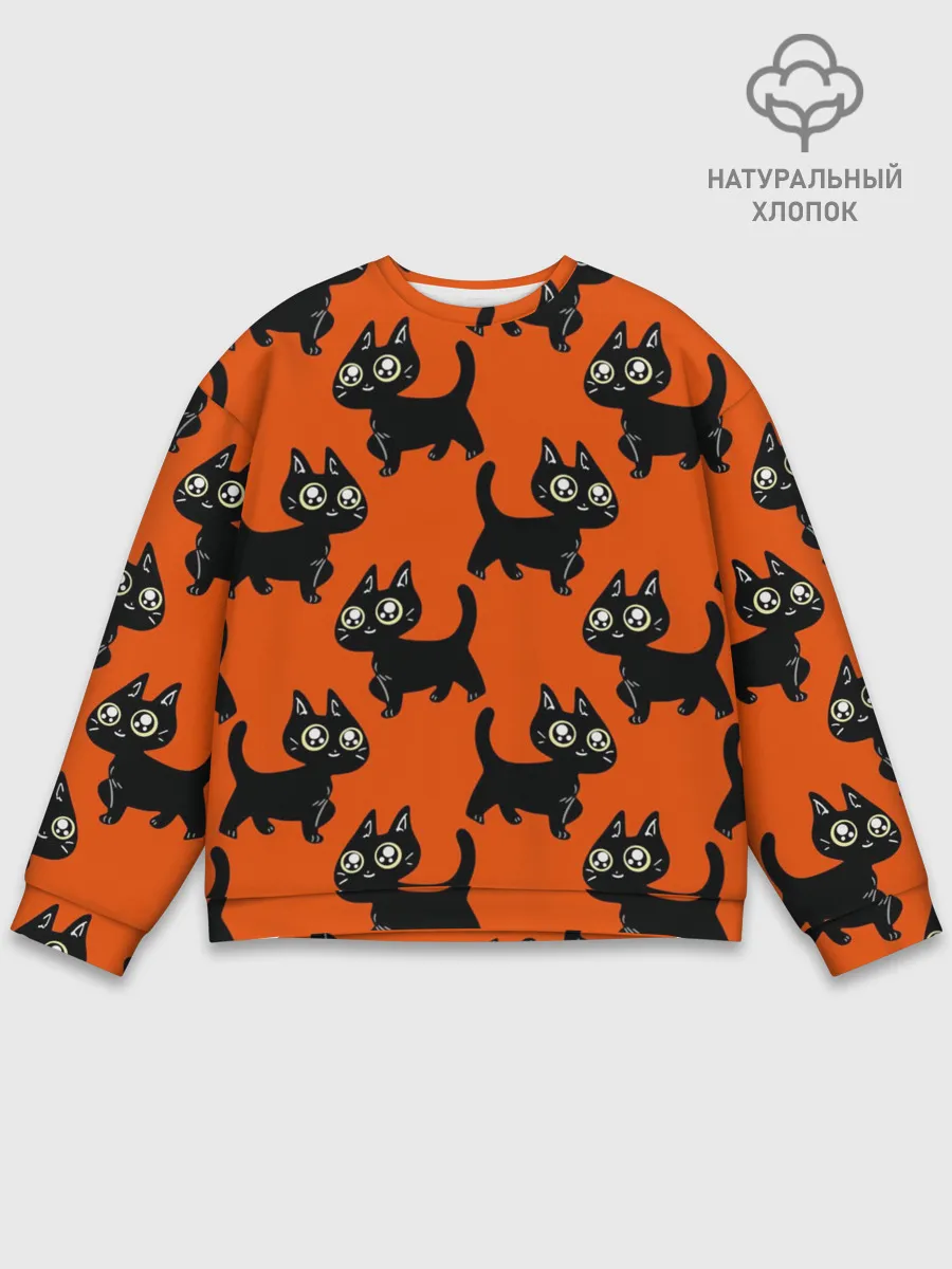 Мужской свитшот базовый / HALLOWEEN CATS