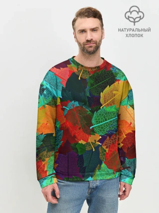 Мужской свитшот базовый / Abstract Autumn Leaves