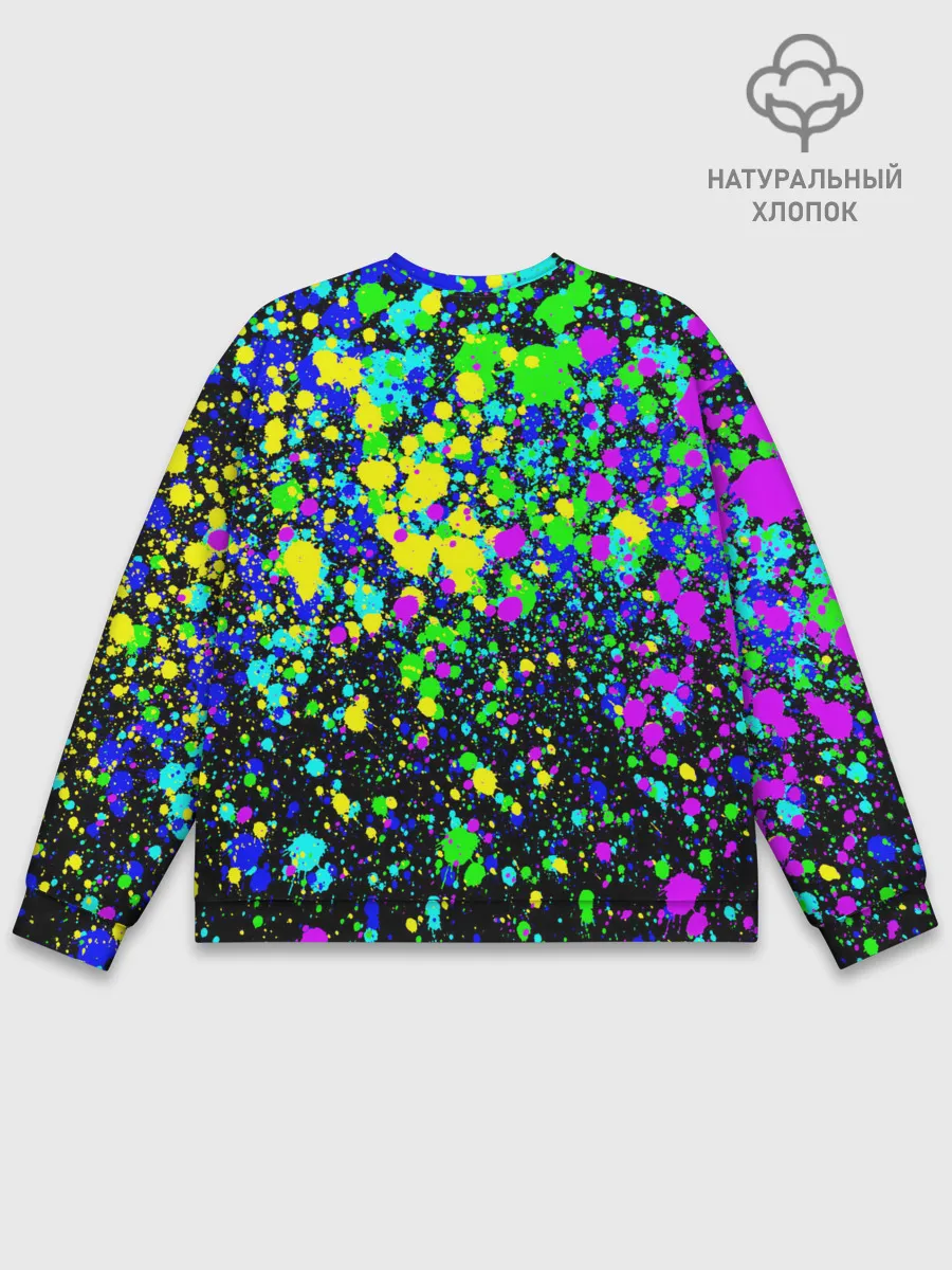 Мужской свитшот базовый / Неоновые краски лета