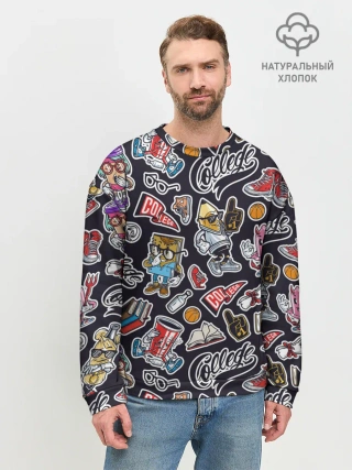 Мужской свитшот базовый / Pop art