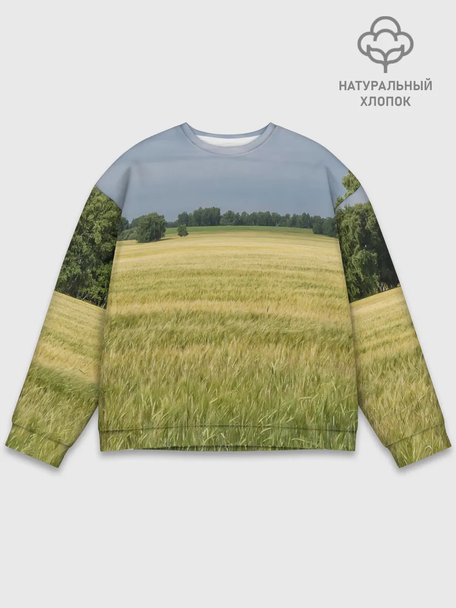 Мужской свитшот базовый / Пшеничное поле