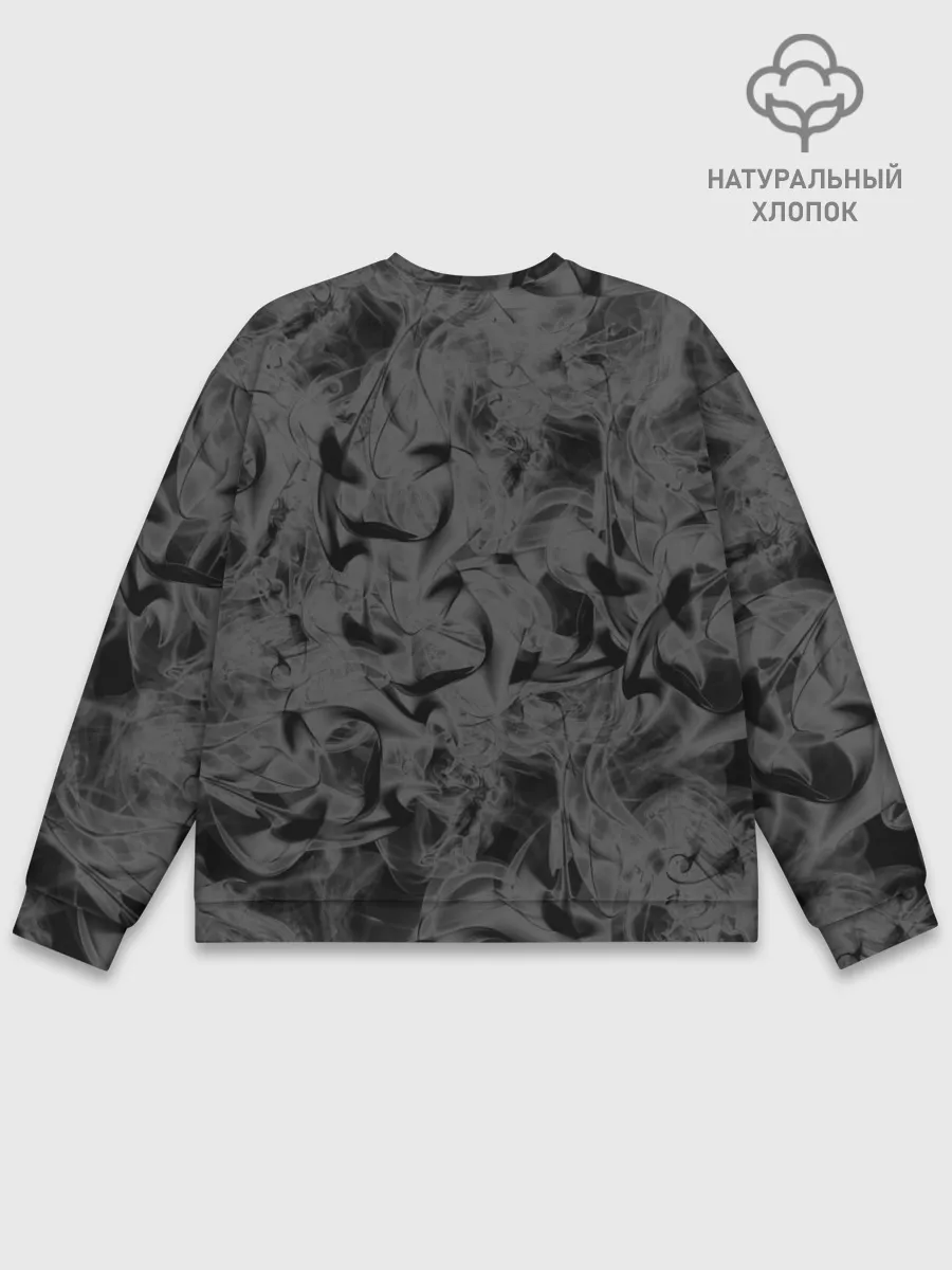 Мужской свитшот базовый / Черная дымка
