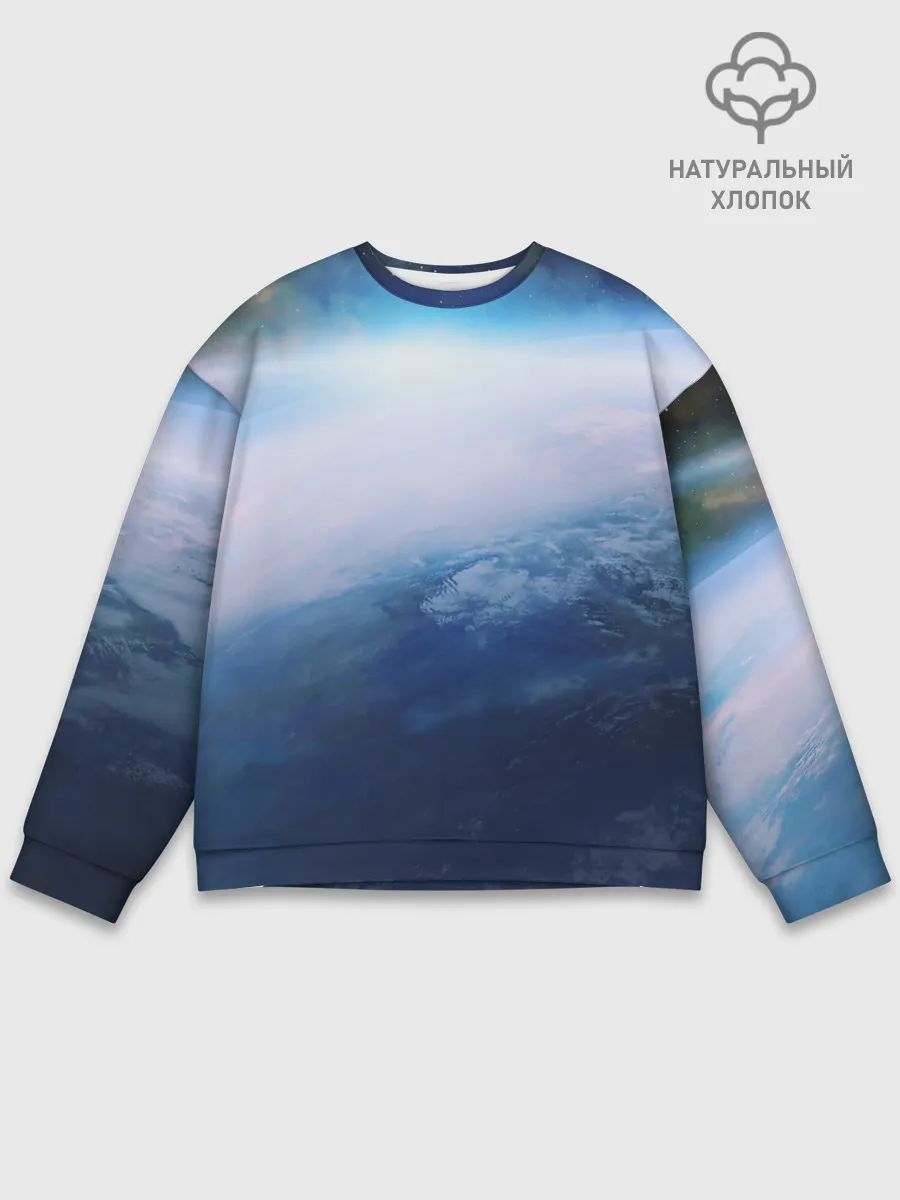 Мужской свитшот базовый / Планета Земля