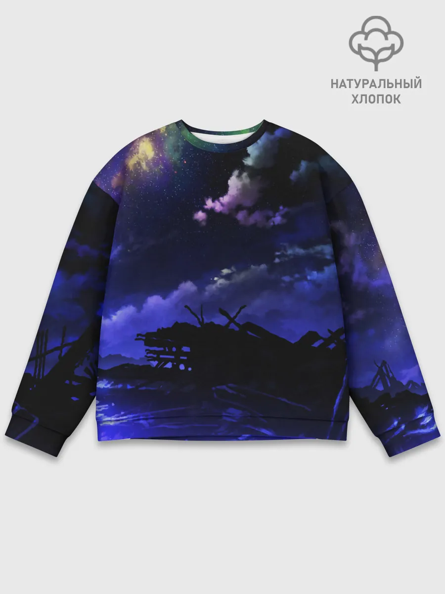 Мужской свитшот базовый / Ночной закат
