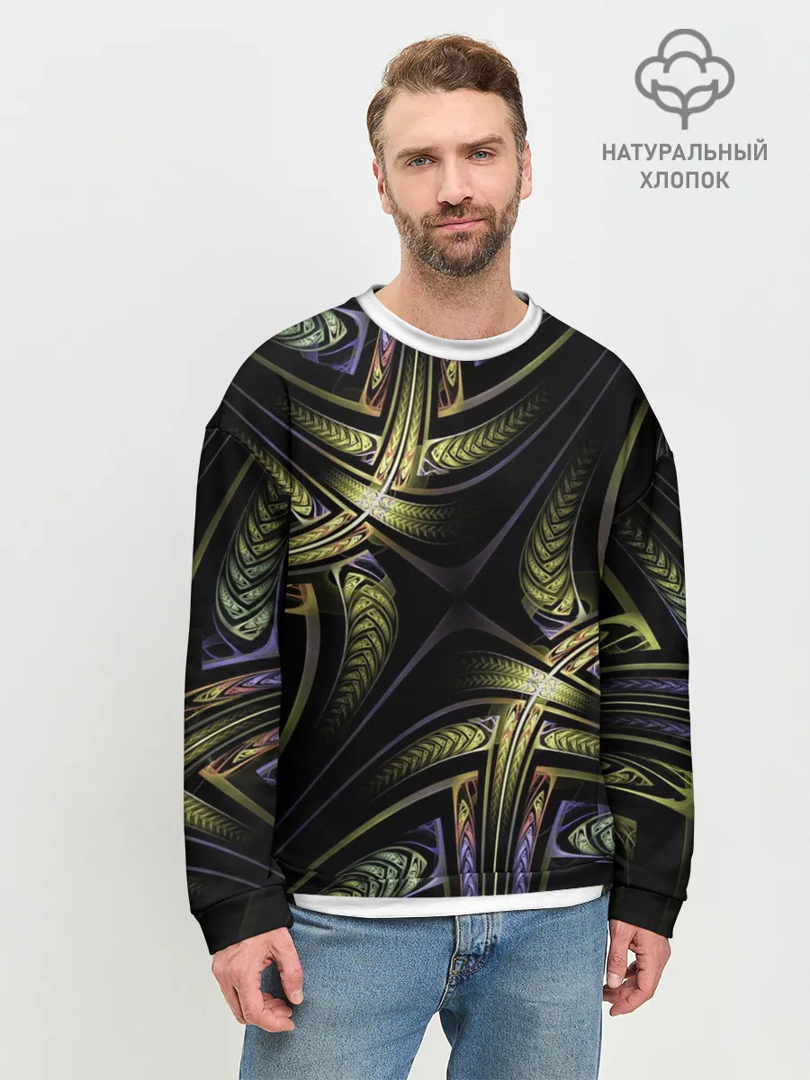 Мужской свитшот базовый / Абстракция