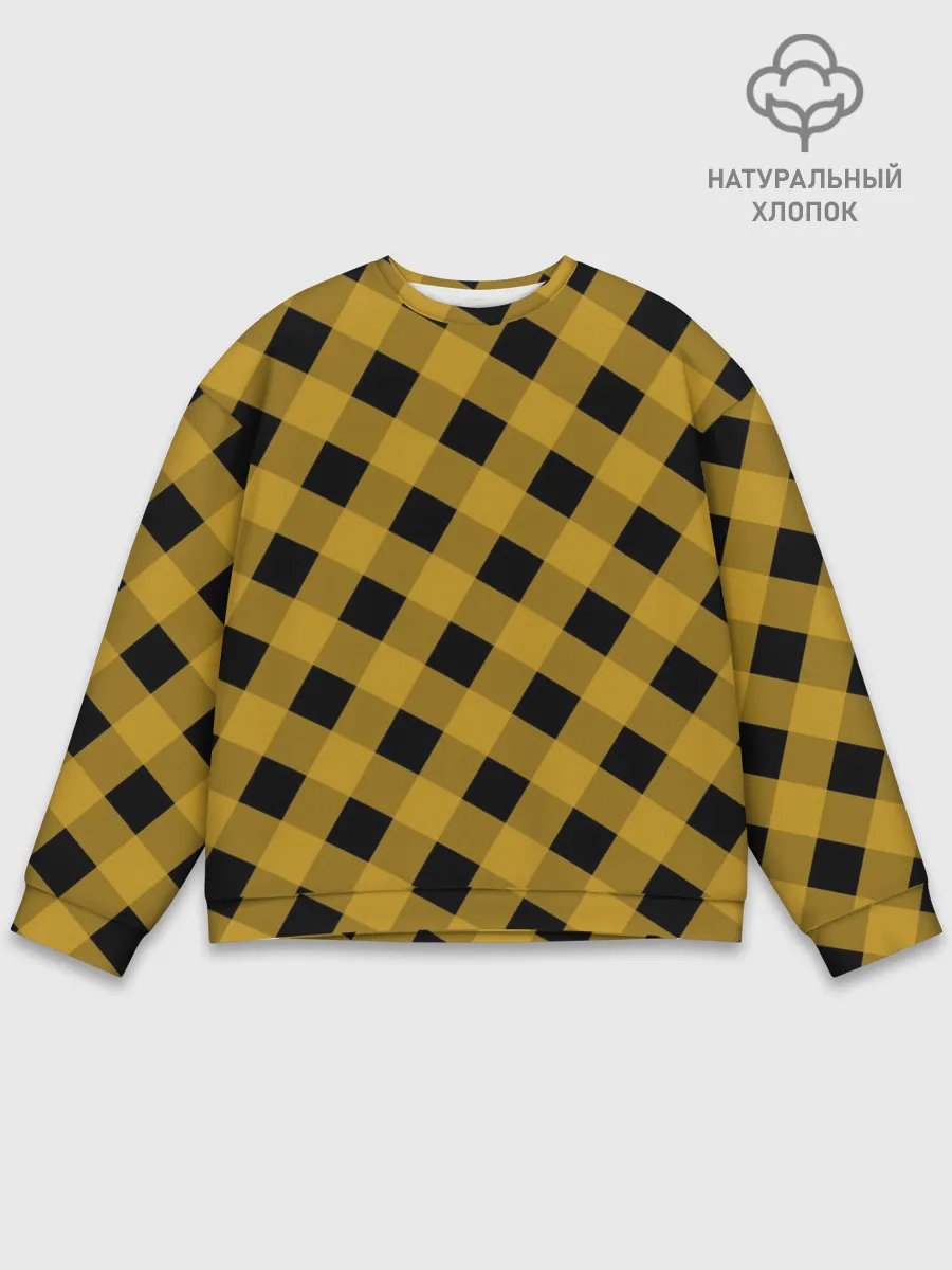 Мужской свитшот базовый / Шотландка