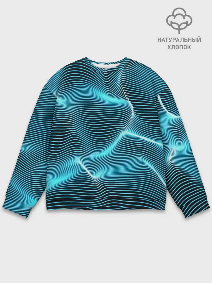 Мужской свитшот базовый / Neon lines