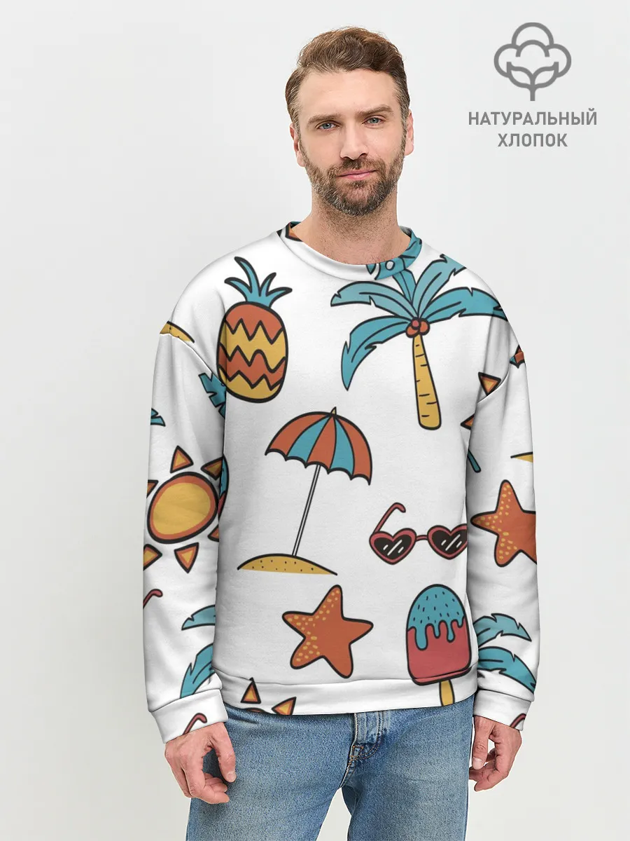 Мужской свитшот базовый / Отпуск