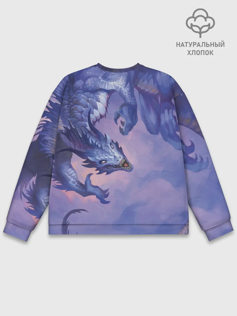 Мужской свитшот базовый / Дракон воды