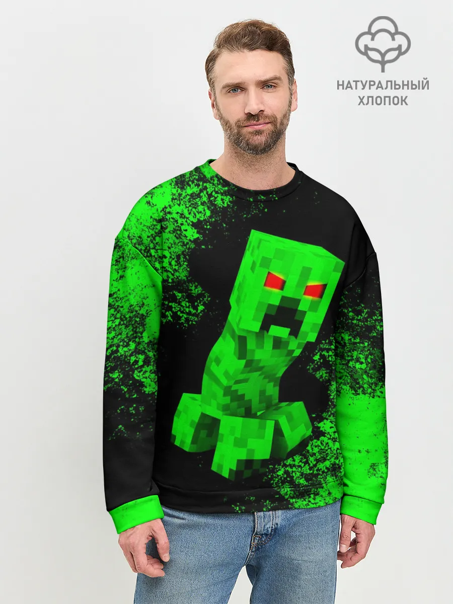 Мужской свитшот базовый / MINECRAFT CREEPER