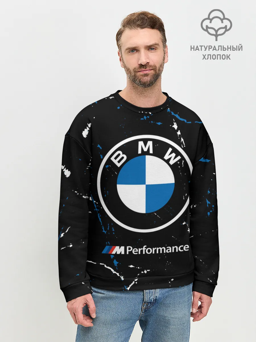 Мужской свитшот базовый / BMW / БМВ