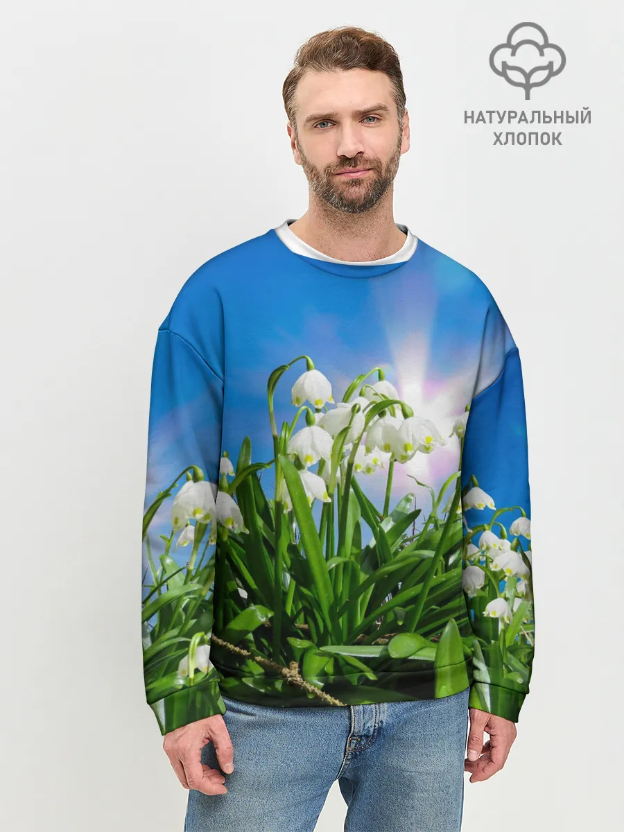 Мужской свитшот базовый / Подснежники