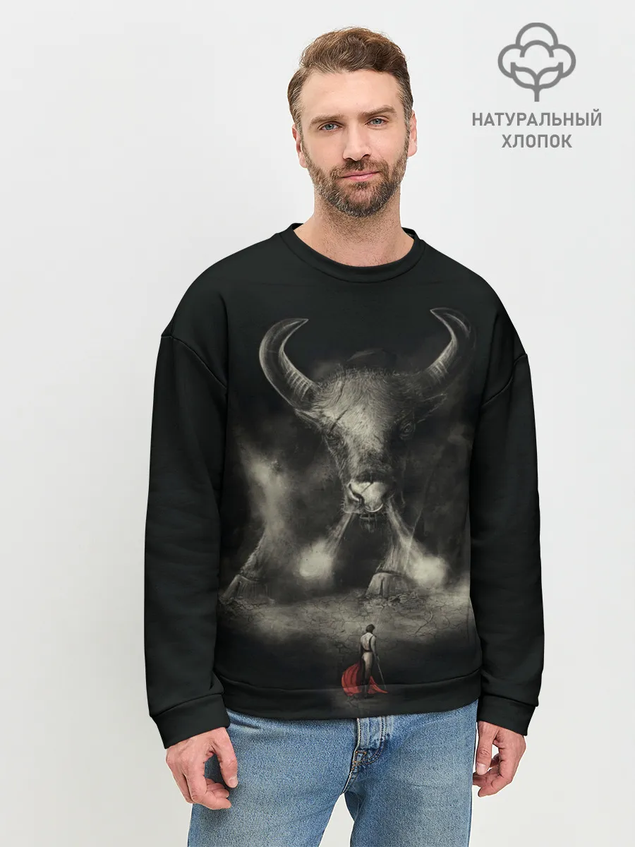 Мужской свитшот базовый / Бык 2021