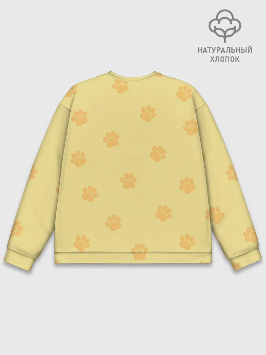 Мужской свитшот базовый / Кошачьи следы