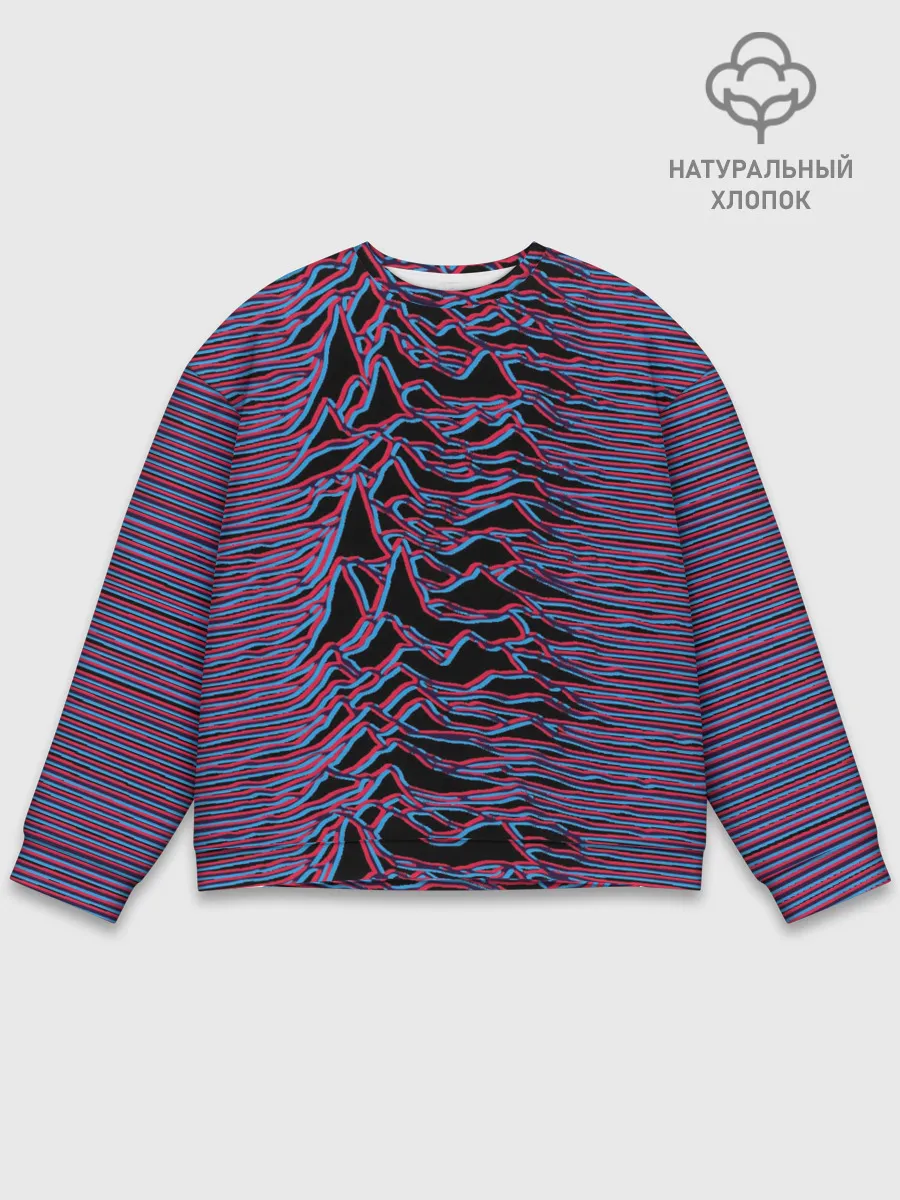 Мужской свитшот базовый / Joy Division Glitch