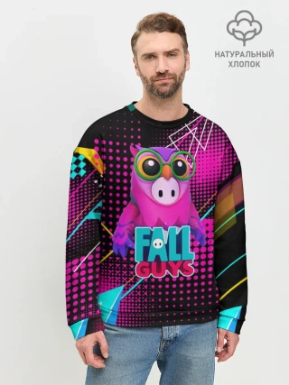 Мужской свитшот базовый / Fall Guys | Saw