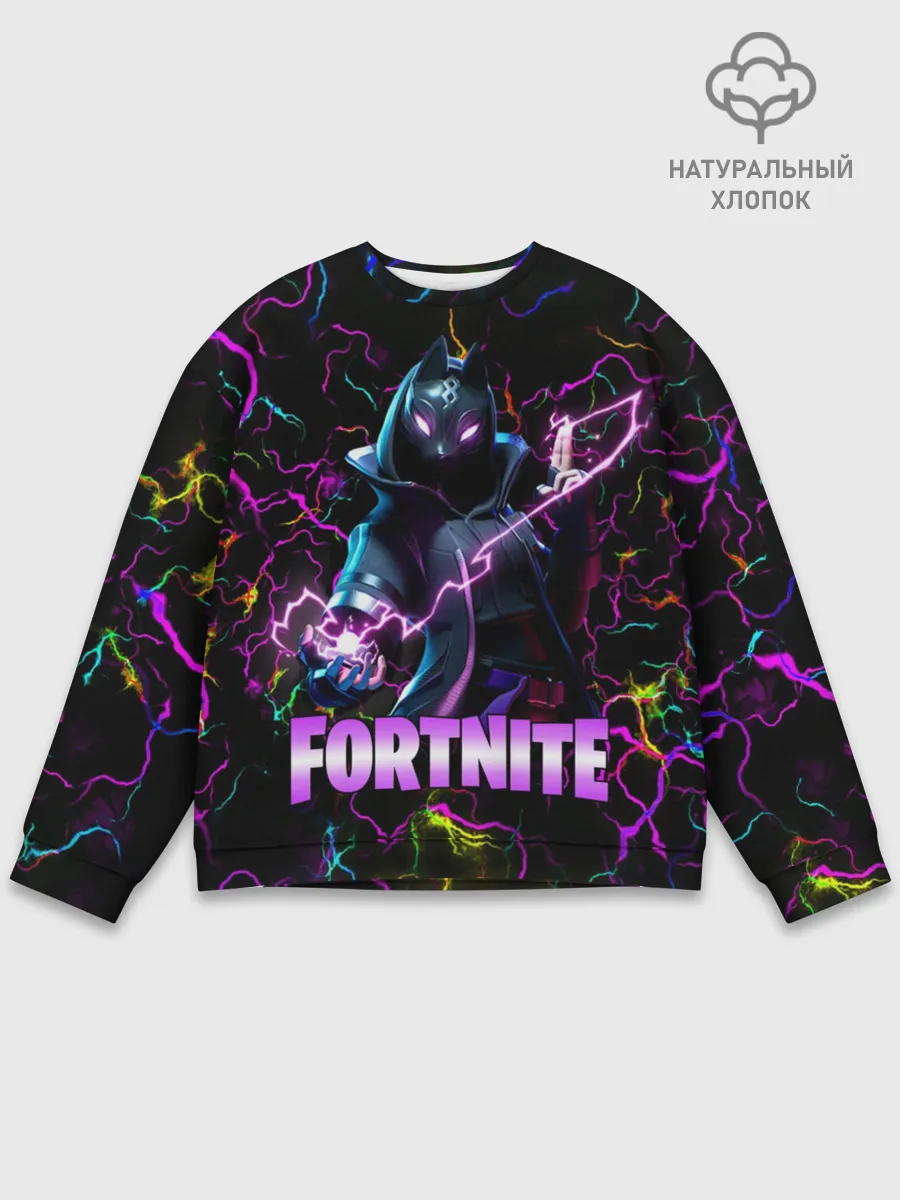 Мужской свитшот базовый / Fortnite | Молнии