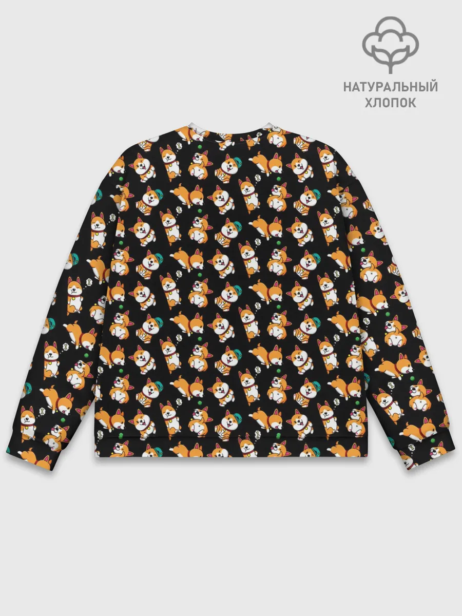 Мужской свитшот базовый / Корги