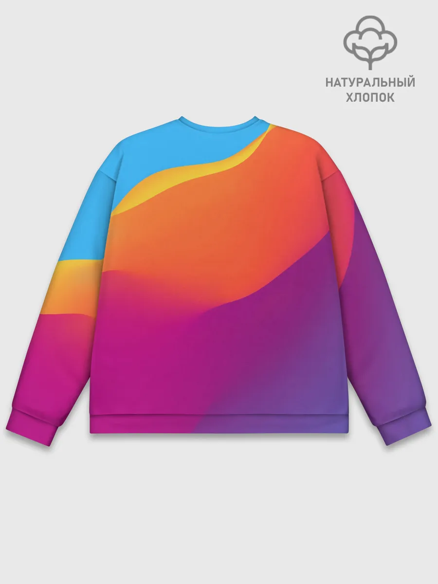 Мужской свитшот базовый / ТЕКСТУРА ГРАДИЕНТА