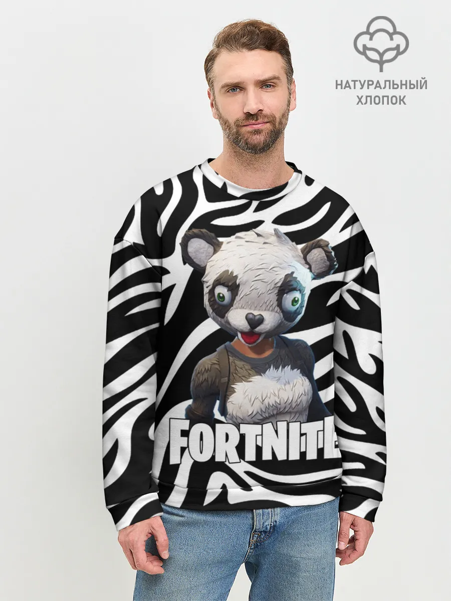 Мужской свитшот базовый / Fortnite | Panda