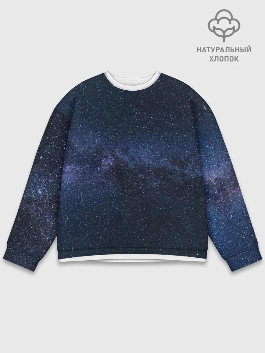 Мужской свитшот базовый / звездное небо
