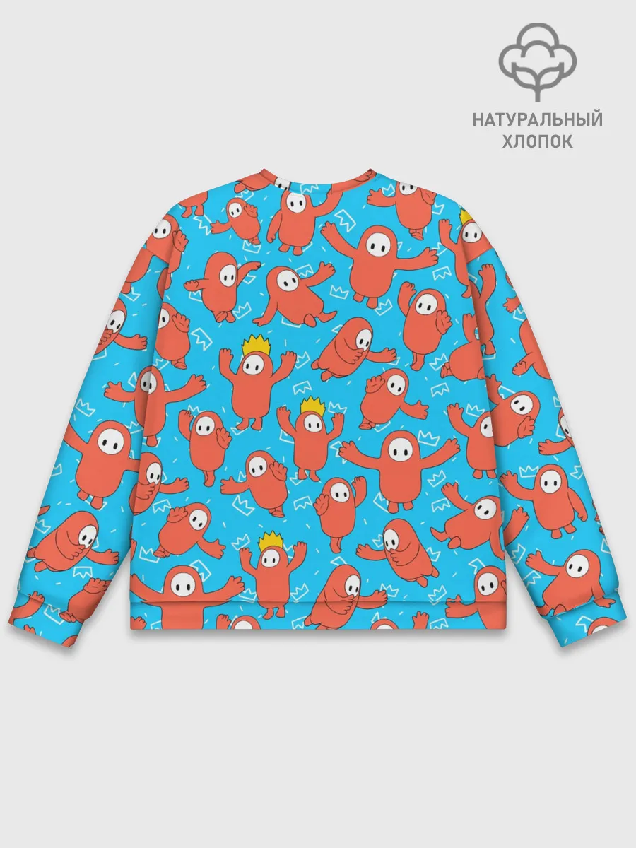 Мужской свитшот базовый / Fall guys red