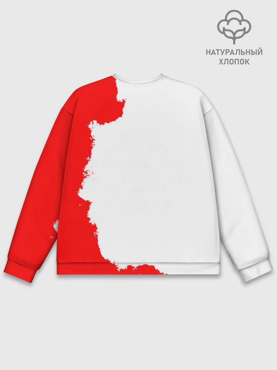 Мужской свитшот базовый / Хамон красный