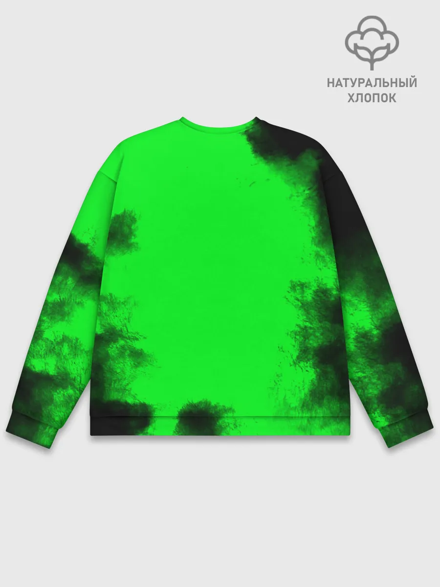 Мужской свитшот базовый / Джоджо герои зеленый дым